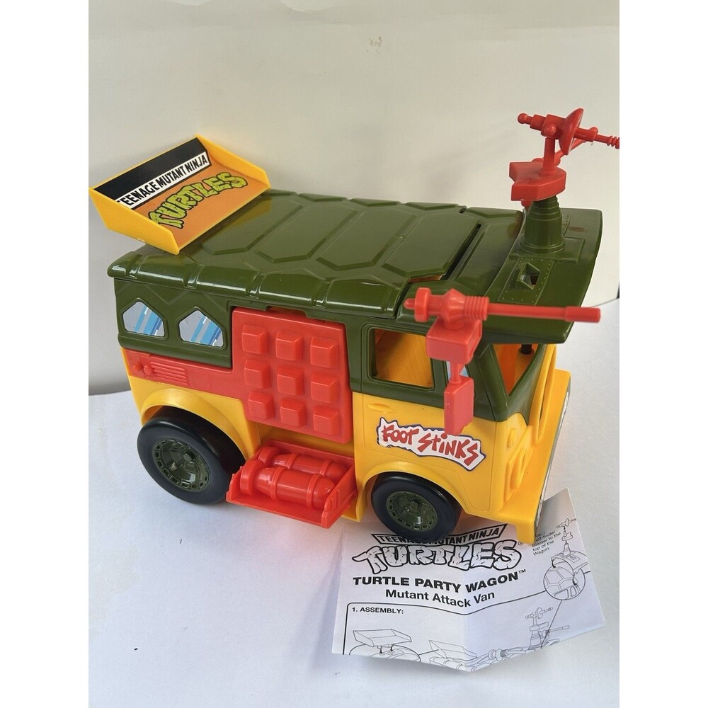 TMNT Party Wagon 2021 Retro Playmates Action Figure Vehicle Complete